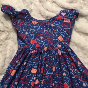 Dress, dot dot smile, size 3/4 blue/pink/red